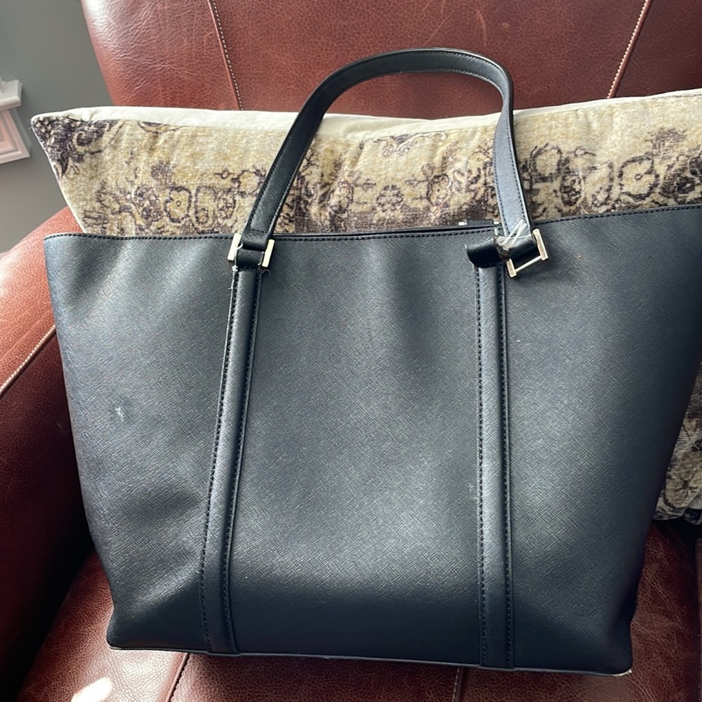 Kate Spade large black tote-needs 1 strap repaired-see photos. Originally >$150. - Picture 4 of 6